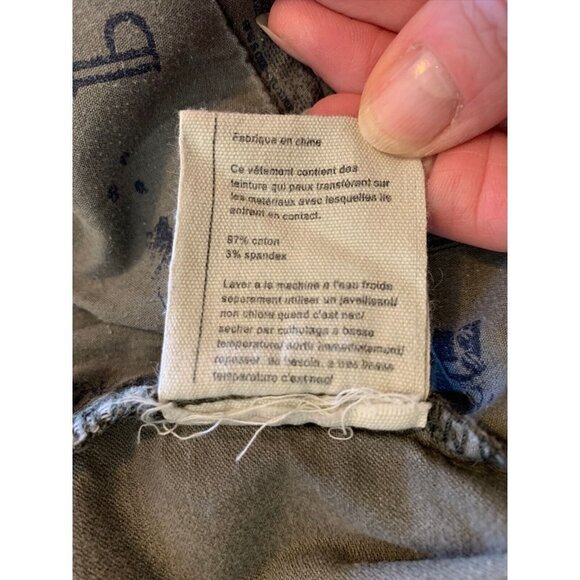 Pilcro & the Letterpress Anthropologie Gray Low Rise Skinny Jeans Zip Pockets 28 - Picture 9 of 9